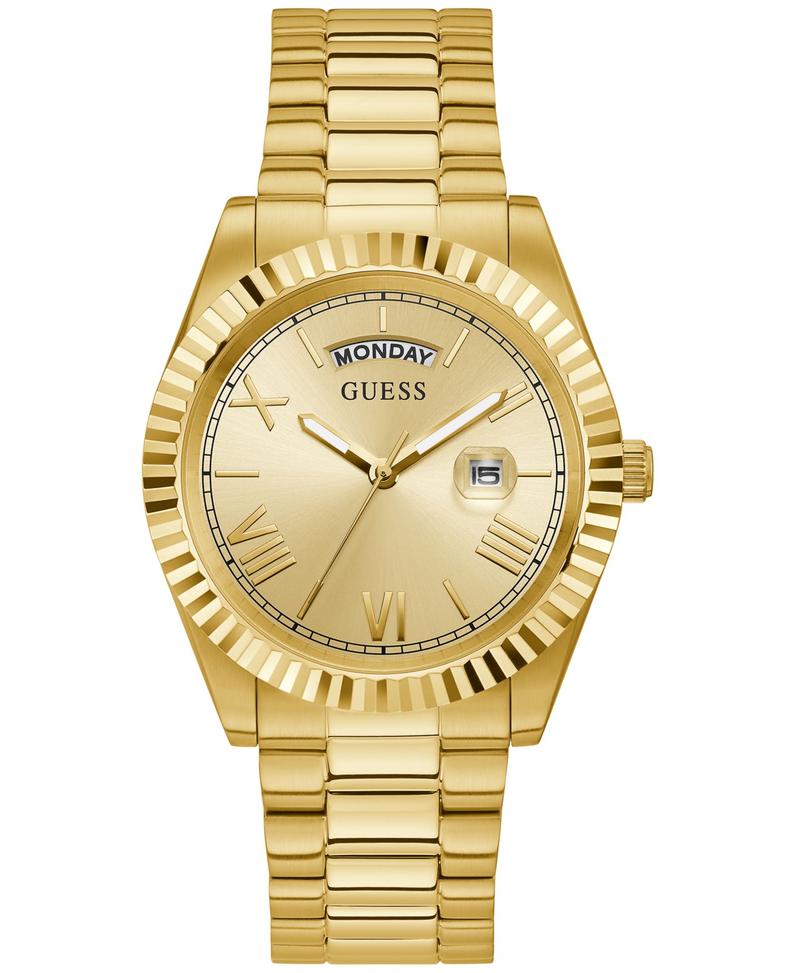 Часы GUESS мужские Gold-Tone Stainless Steel, 42mm