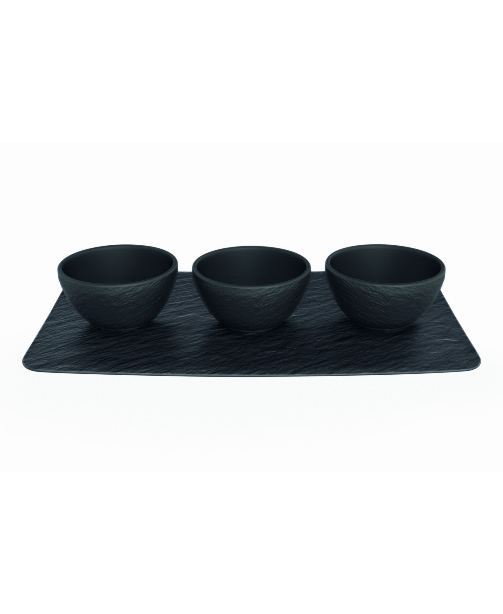 Набор мисок и подноса Villeroy & Boch Manufacture Rock, 4 Pieces