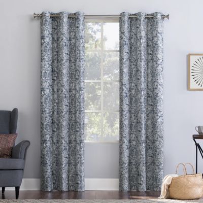 Штора No. 918 Kenji Medallion Draft Shield Fleece Insulated Room Darkening Grommet Panel