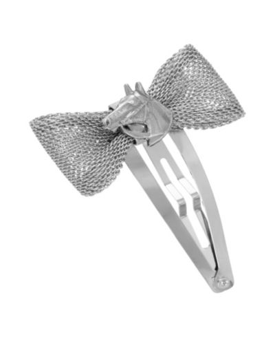 Заколка для волос с бантом Silver-Tone Horse Head Женская