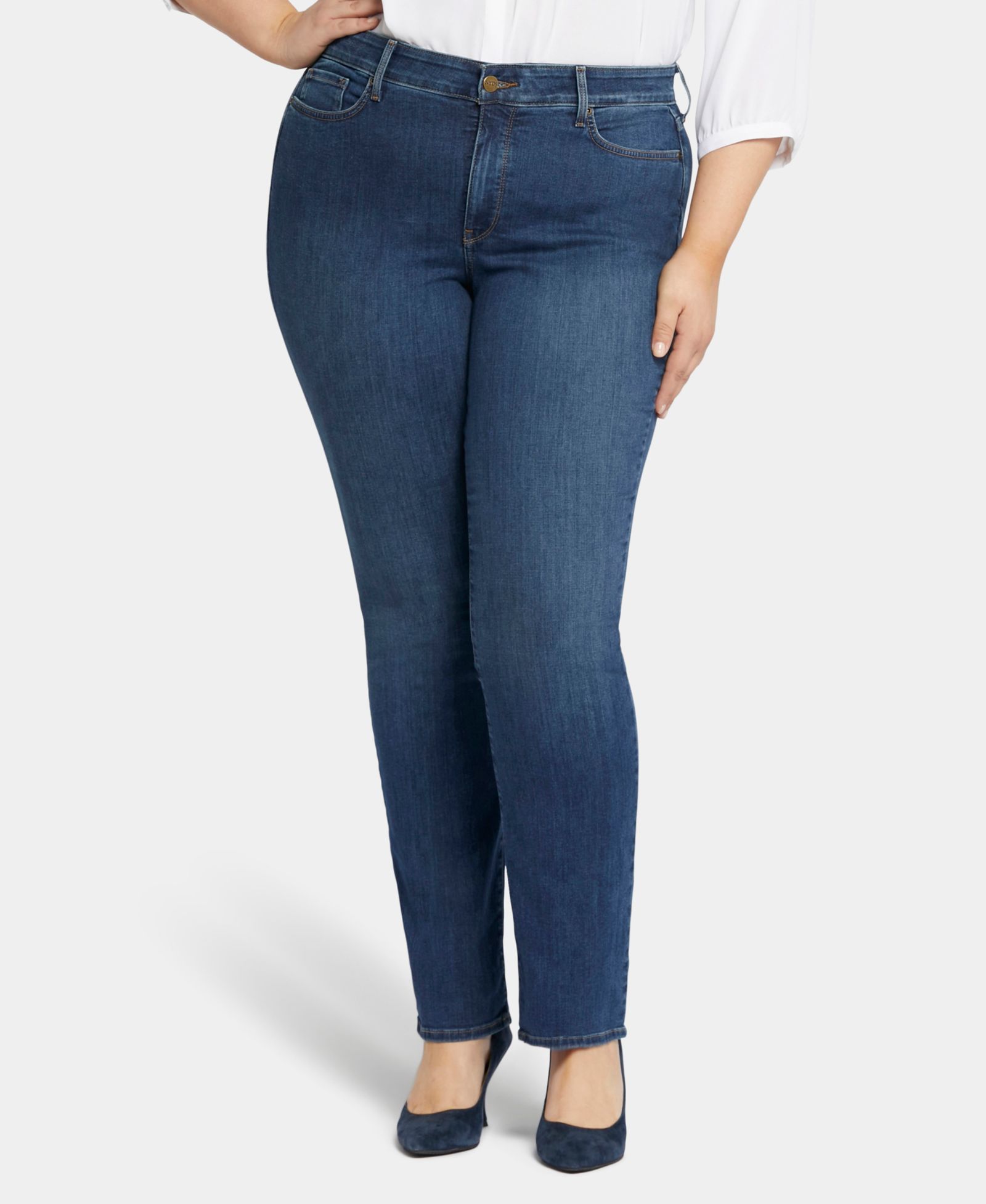 NYDJ, Джинсы Marilyn Straight Leg, Plus Size