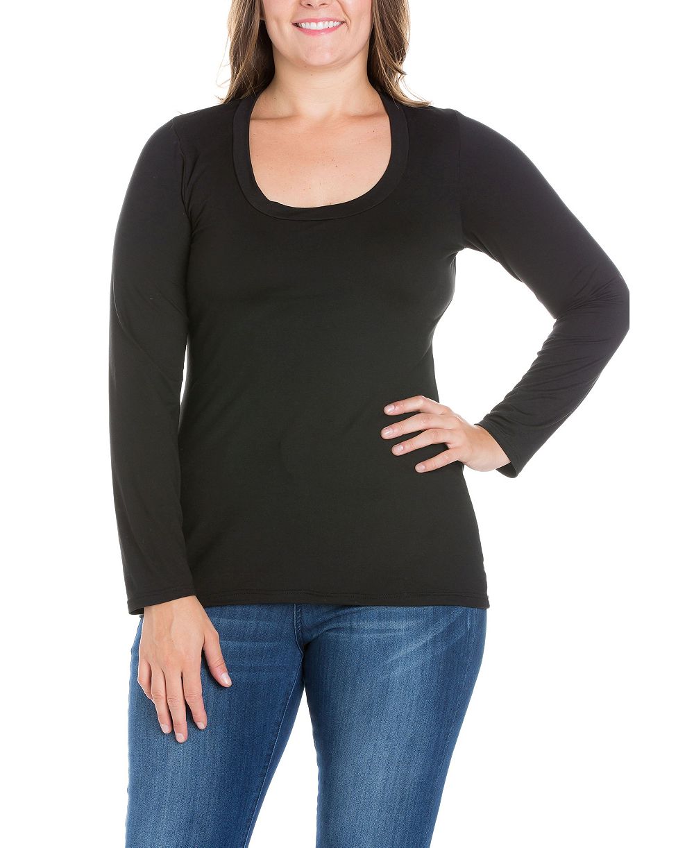 Women's Plus Size Long Sleeves T-Shirt