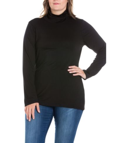 Women's Plus Size Classic Turtleneck Top