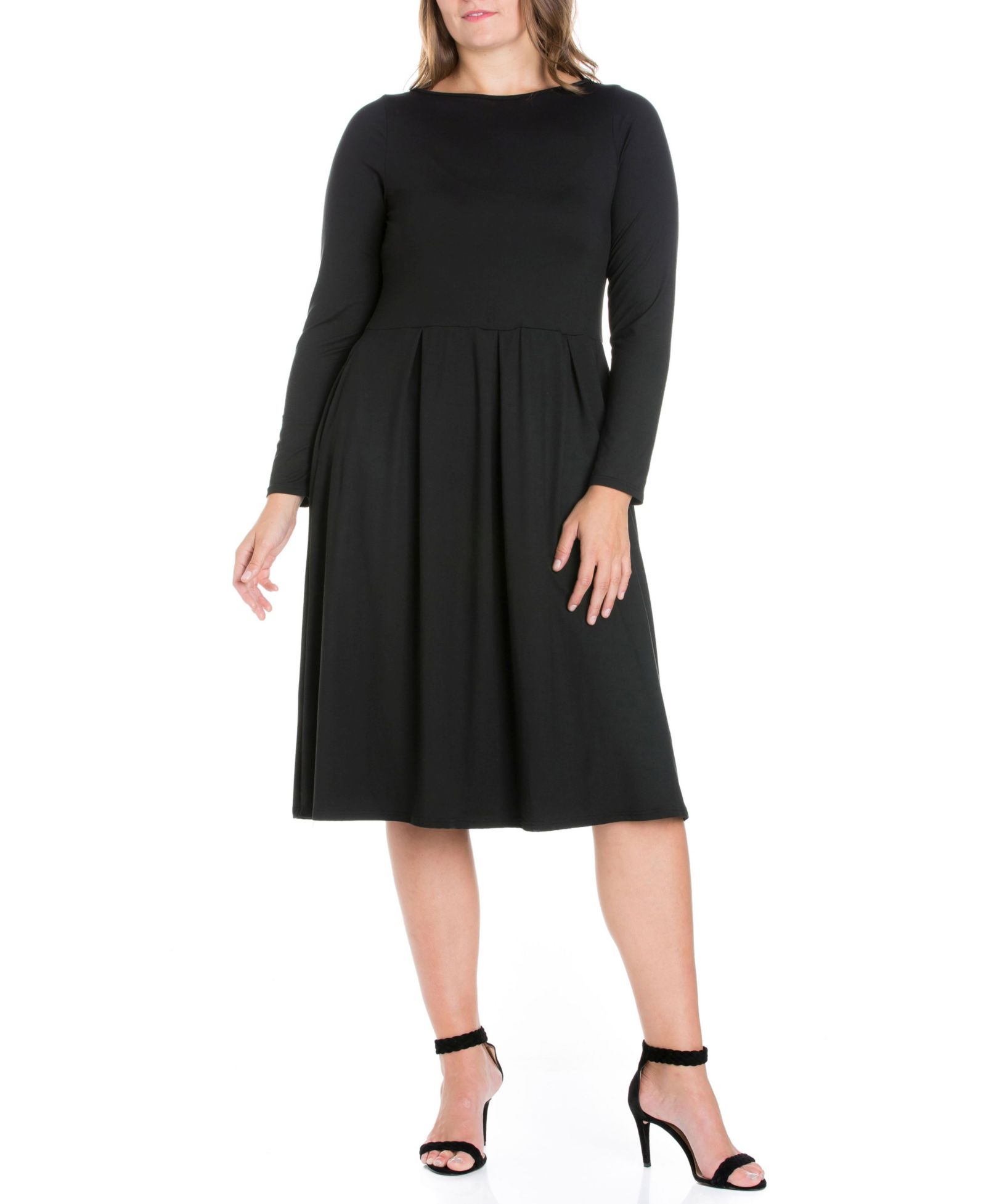 Женское платье Plus Size Fit and Flare Midi