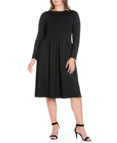 Женское платье Plus Size Fit and Flare Midi
