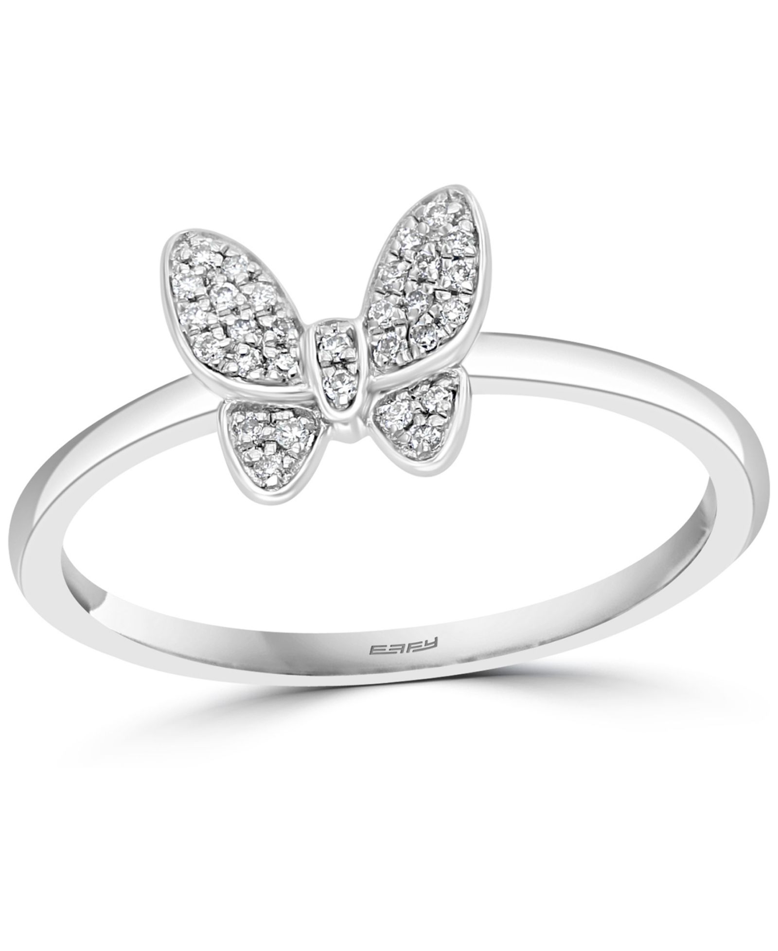 EFFY Collection кольцо Diamond Butterfly (1/10 ct. t.w.) Sterling Silver или 14k Gold-Plated Sterling Silver