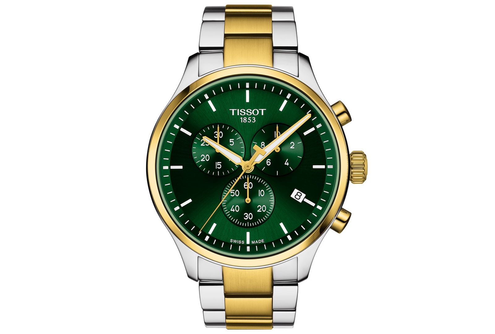 Tissot Men's Swiss Chronograph Chrono XL Classic Two-Tone Stainless Steel Bracelet Watch 45mm
