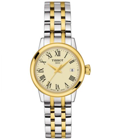 Часы Tissot Women's Swiss Classic Dream Two-Tone Stainless Steel Bracelet 28mm