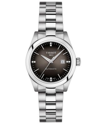Tissot женские швейцарские автоматические наручные часы T-My Lady с бриллиантовым акцентом, стальным браслетом 29 мм, подарочный набор