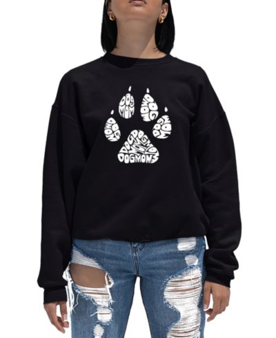 Женская толстовка LA Pop Art Word Art Crewneck Dog Mom