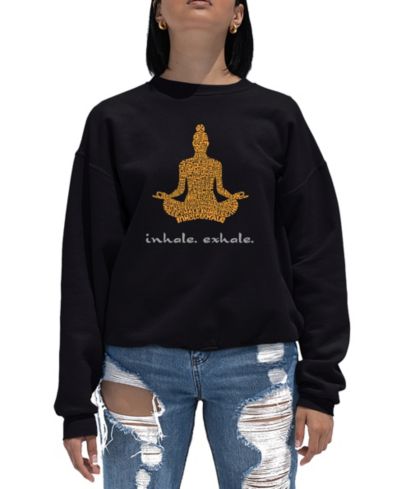 Свитшот Women's Word Art Crewneck Inhale Exhale