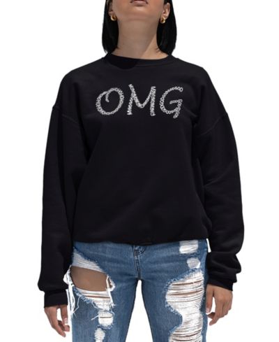 Женский свитшот LA Pop Art Word Art Crewneck OMG