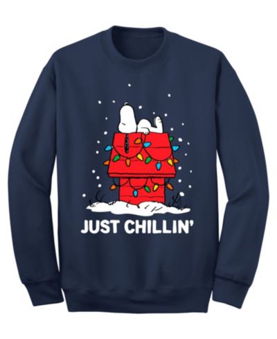 Мужская флисовая свитшот Snoopy Just Chillin Christmas Crew