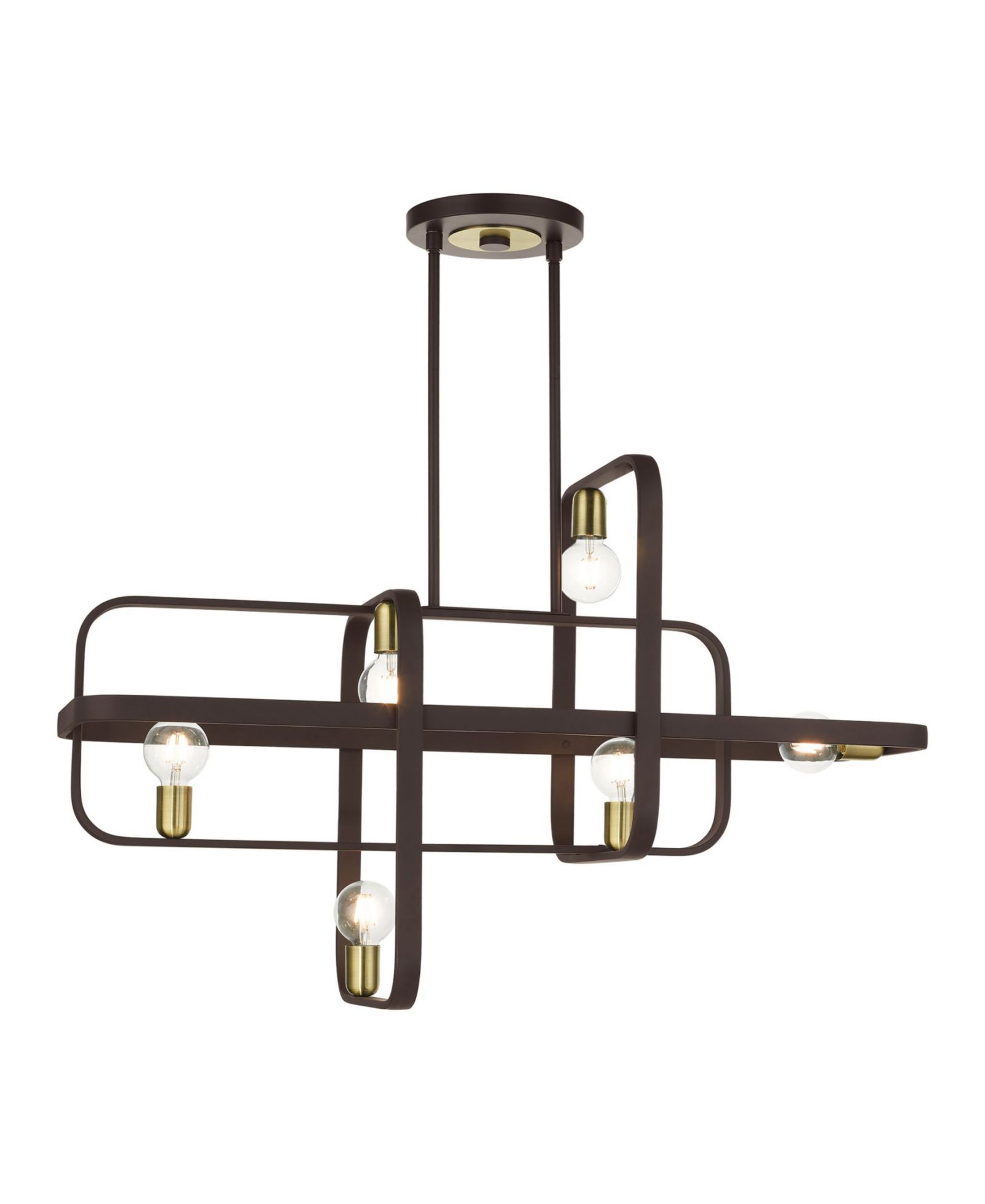 Линейная люстра Bergamo 6 Lights