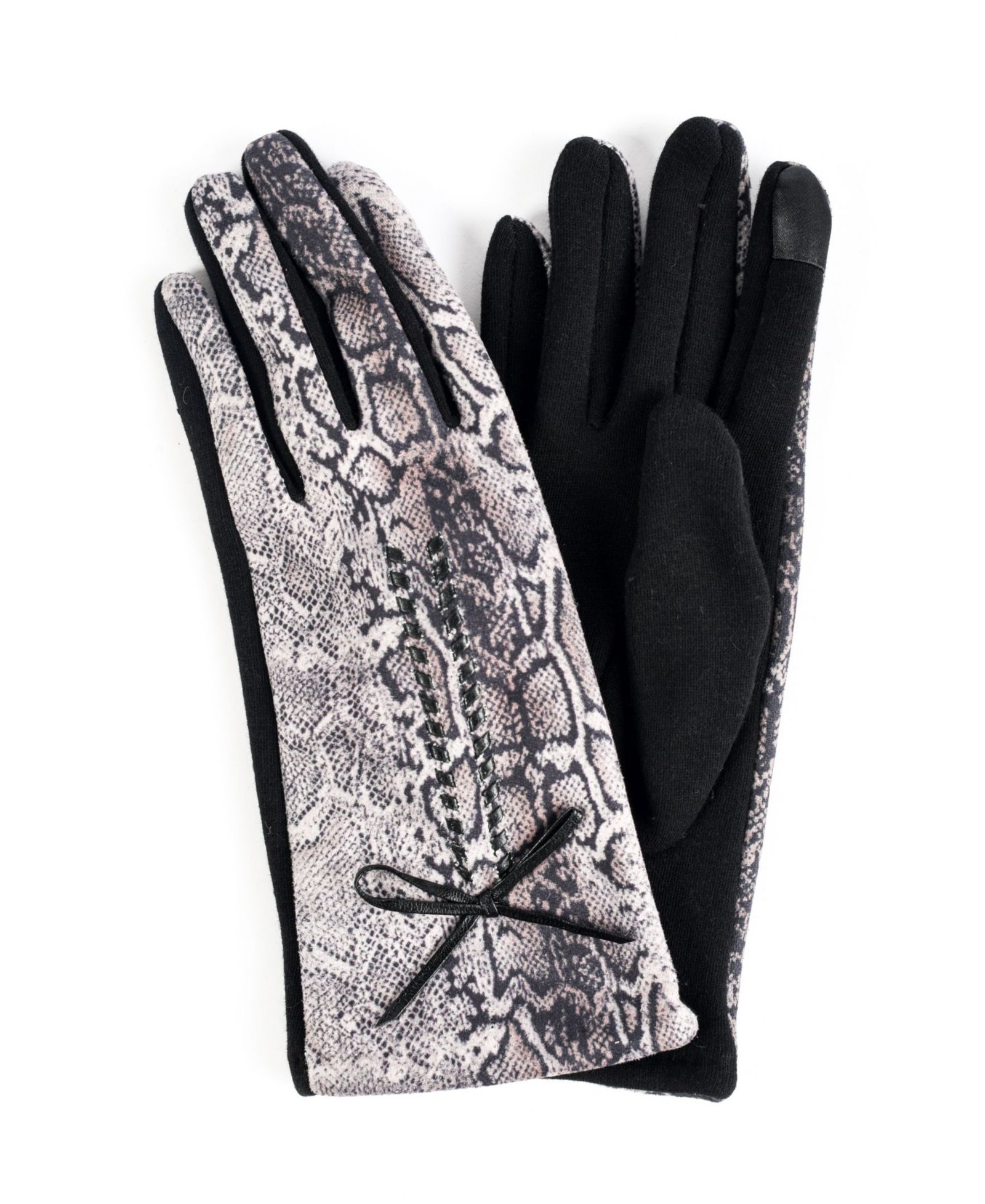 Женские перчатки Marcus Adler Leopard Jersey Touchscreen