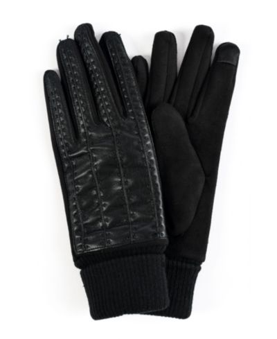 Marcus Adler Женские Faux Leather Stitched Touchscreen Gloves