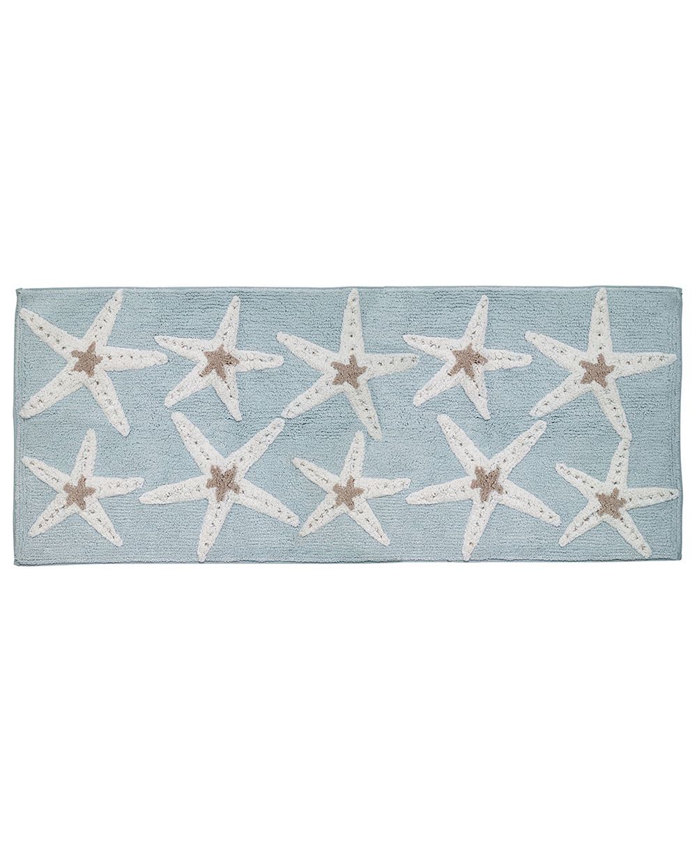 Коврик для ванной Avanti Sequin Shells Beachy Cotton, 24" x 60"