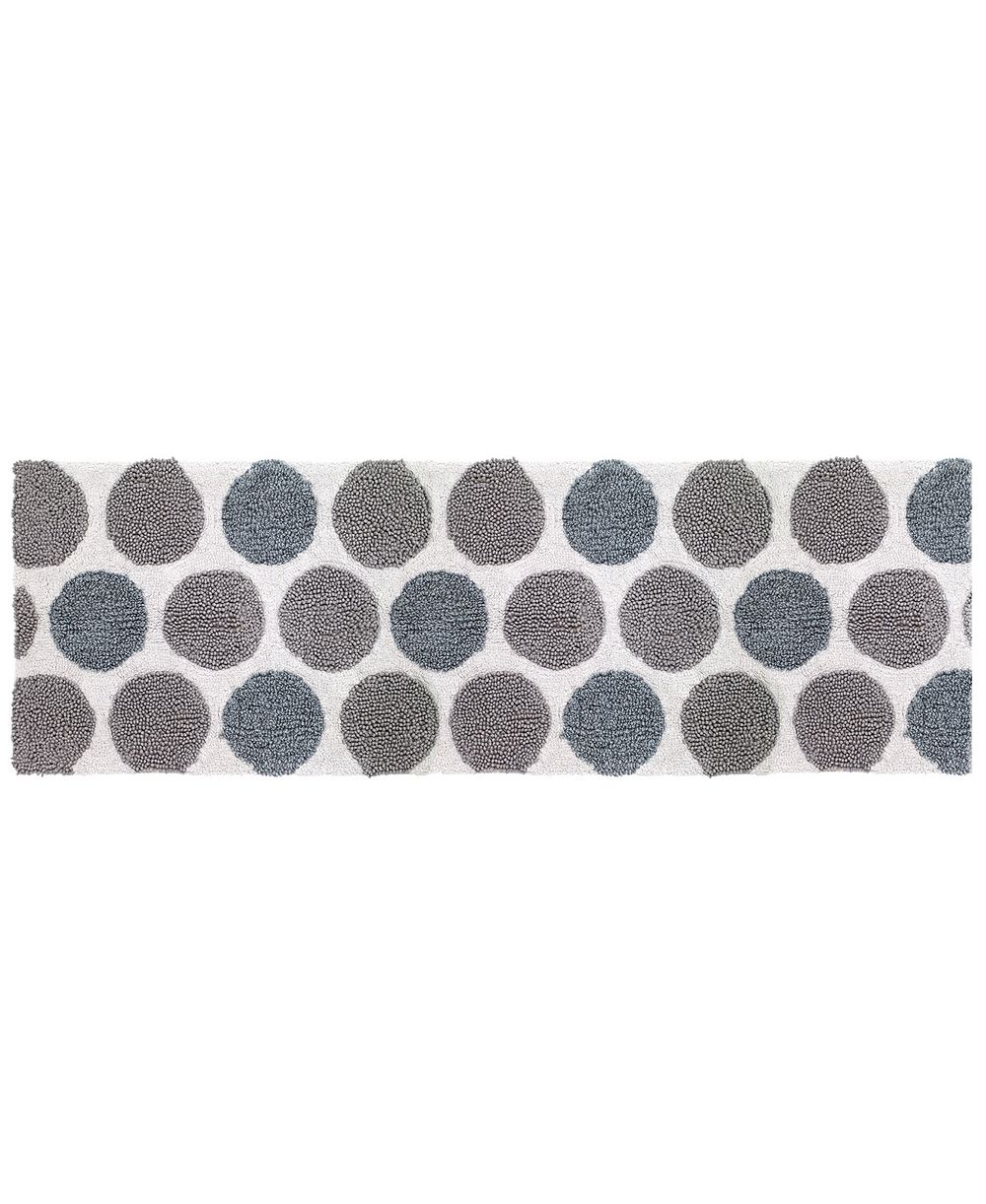 Avanti хлопковый коврик для ванной в горошек, 24" x 60"