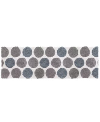 Avanti Dotted Circle Cotton/Lurex® Bath Rug, 24" x 60"