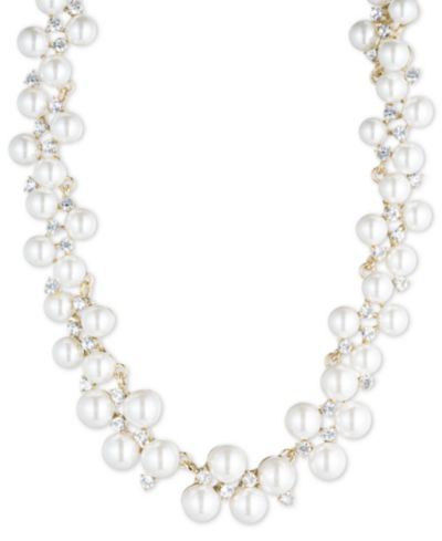 Anne Klein Ожерелье-чокер с жемчугом 18"