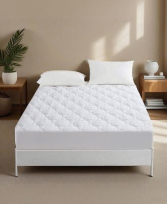 UNIKOME Four Leaf Clover Quilted Down Alternative Mattress Pad, Queen