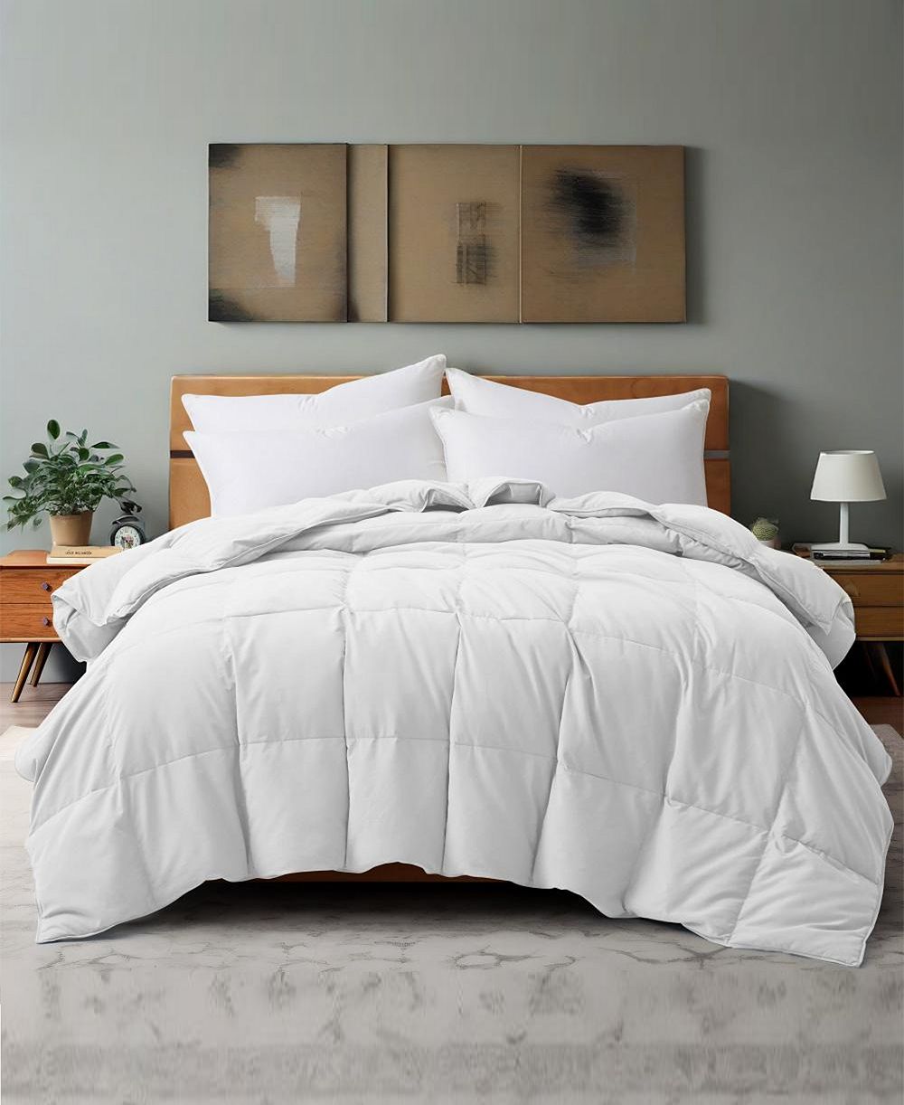 Unikome Lightweight 360 Thread Count Extra Soft Down and Feather Fiber Comforter, King