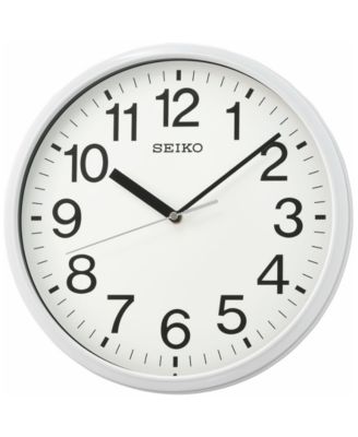 Классические белые офисные часы Seiko