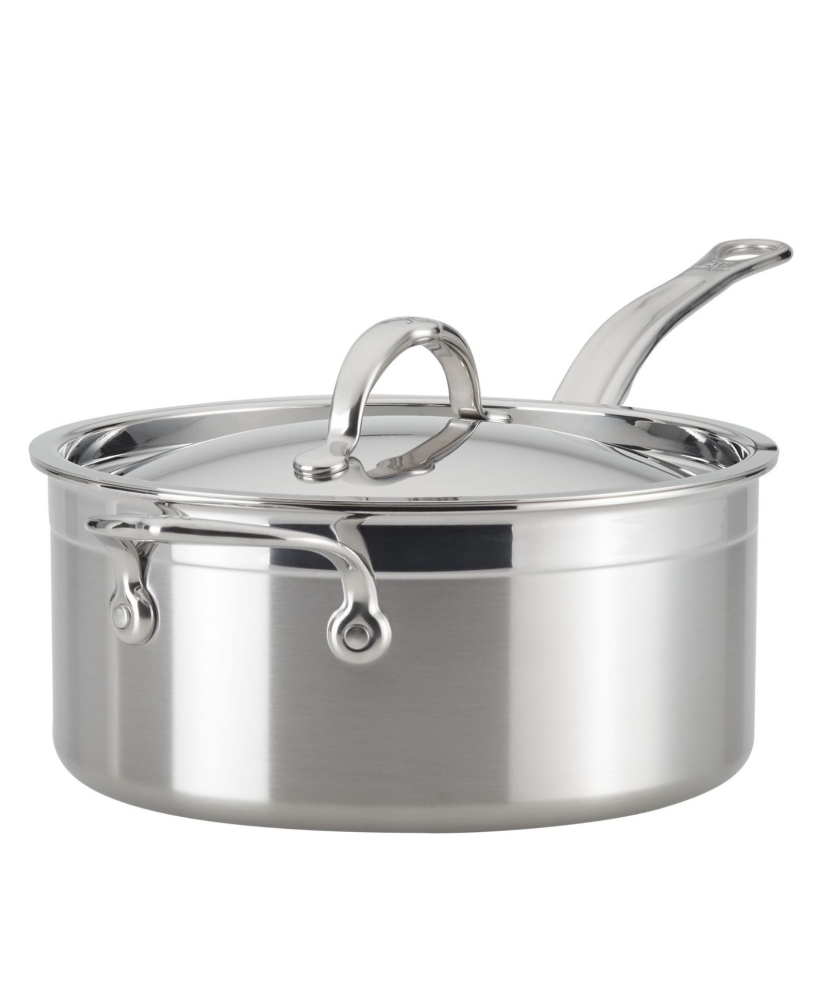 ProBond® Clad Stainless Steel 4-Quart Covered Saucepan with Helper Handle