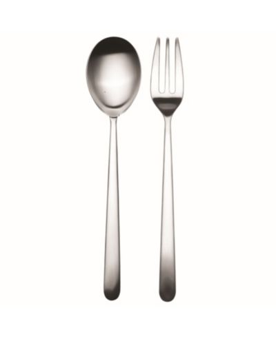 Mepra Serving Fork and Spoon Linea Cutlery, Set of 2