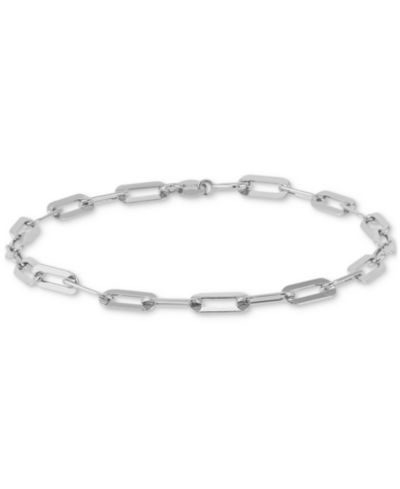 Браслет Giani Bernini Polished Paperclip из 18K золота поверх серебра