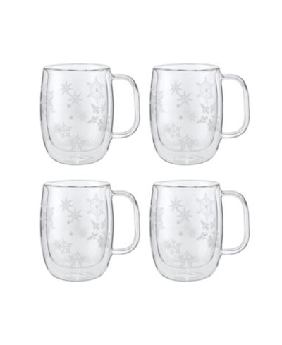 ZWILLING Sorrento Holiday Coffee Glass Mugs, Set of 4