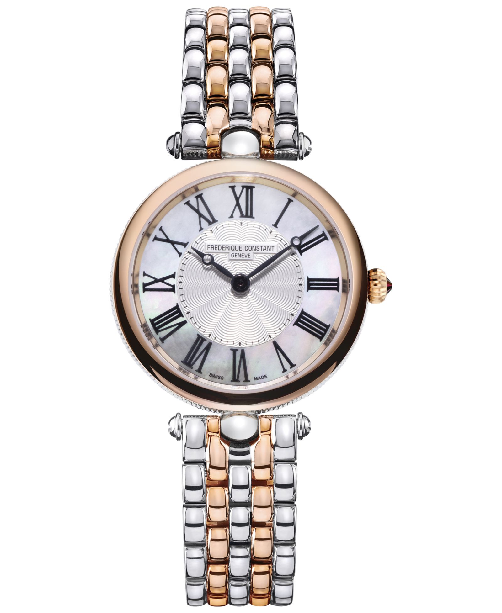 Frederique Constant Женские Swiss Art Deco Two-Tone Stainless Steel Bracelet Watch 30mm