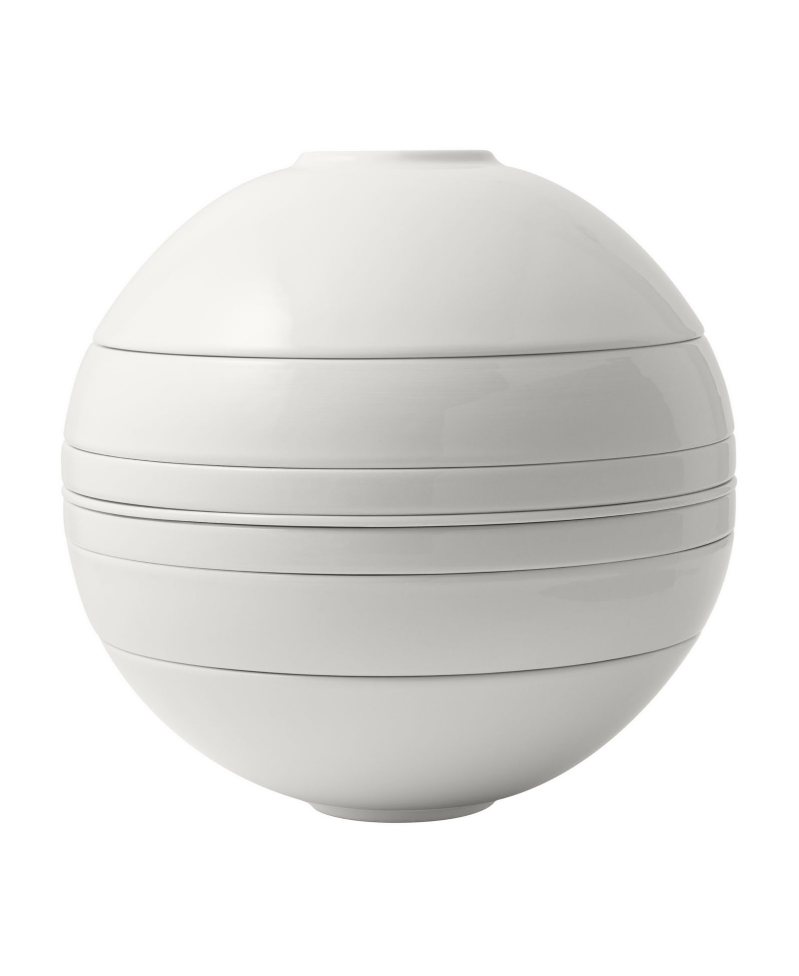 Villeroy & Boch La Boule Белый сервировочный набор из 7 предметов, на 2 персоны