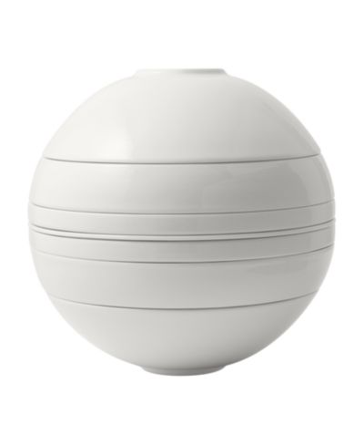 Villeroy & Boch La Boule White 7-Piece Dinnerware Set, Service for 2