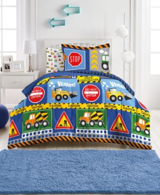 Dream Factory Kids Under Construction Comforter Set, Twin