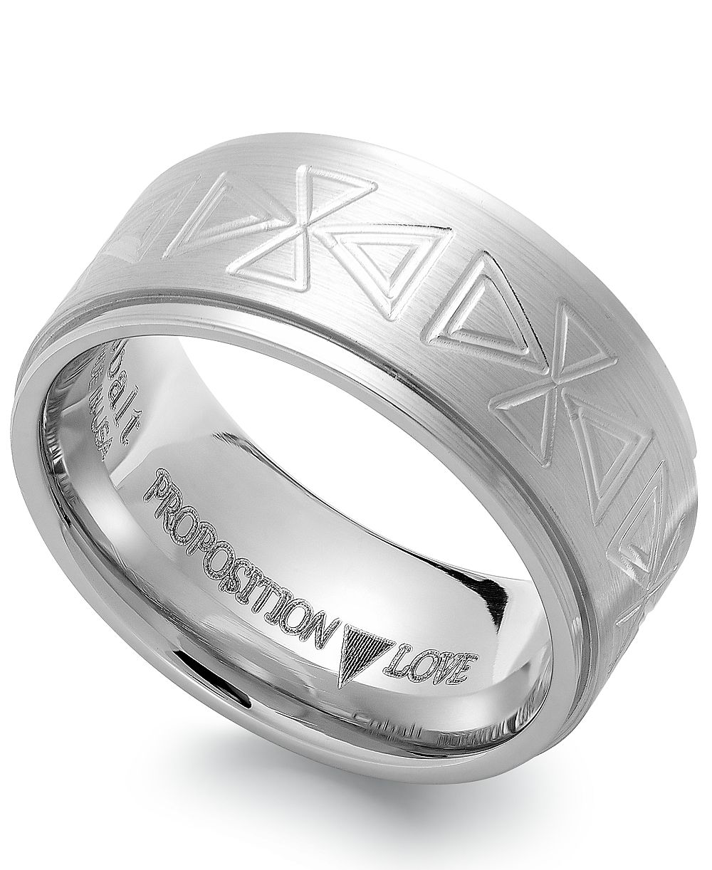 Обручальное кольцо Proposition Love Cobalt Triangle Motif