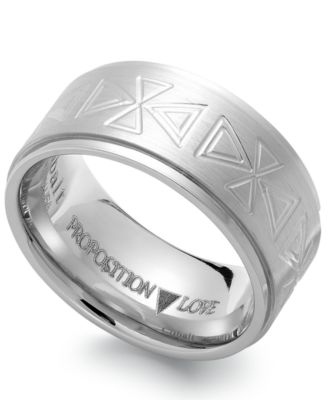 Обручальное кольцо Proposition Love Cobalt Triangle Motif