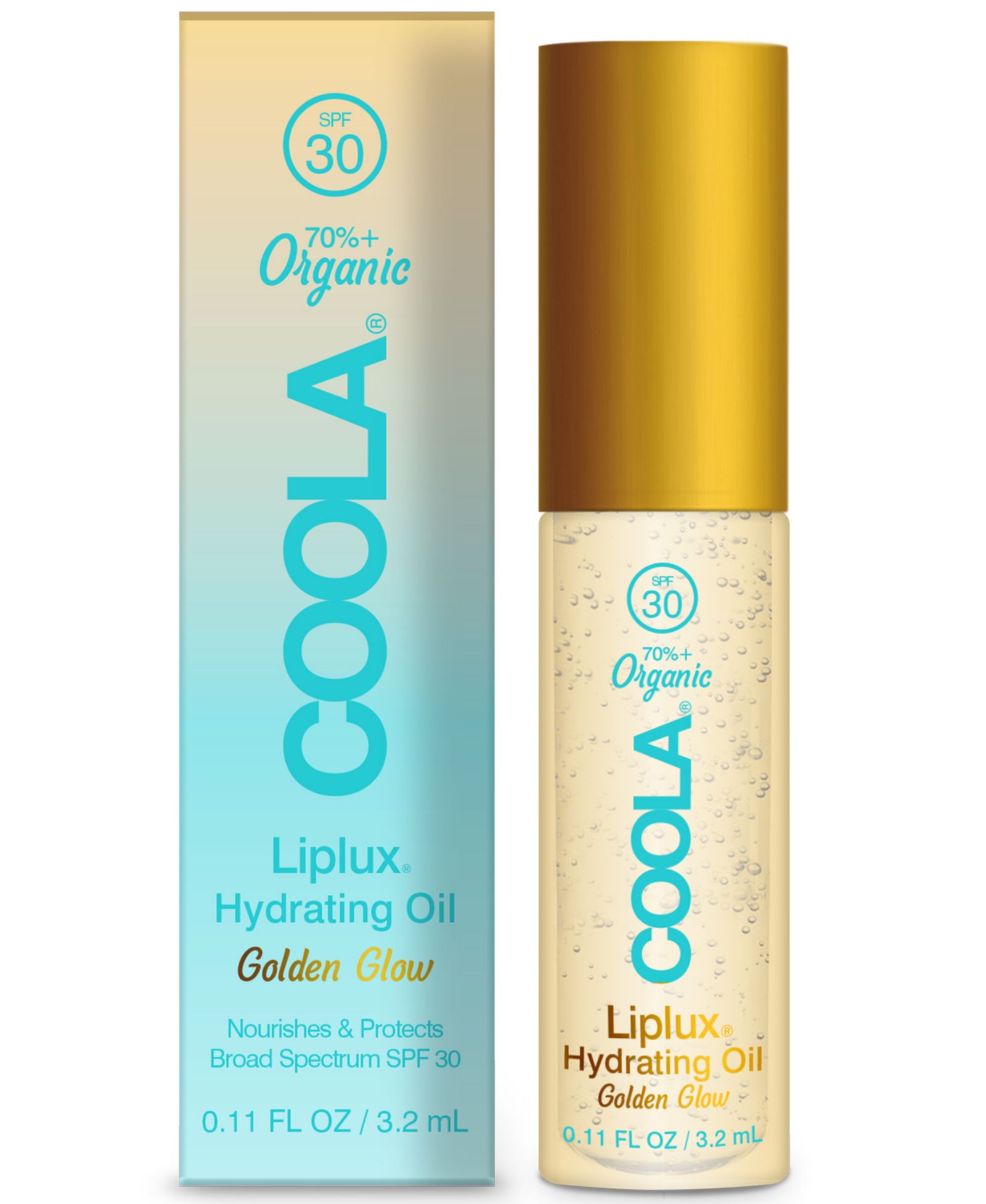 Coola Liplux Hydrating Oil SPF 30, 0.11 oz.