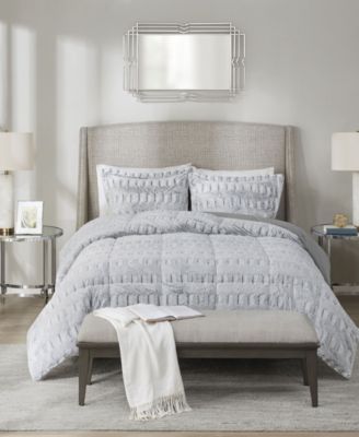 Madison Park Gia Faux-Fur 3-Pc. Comforter Set, King/California King