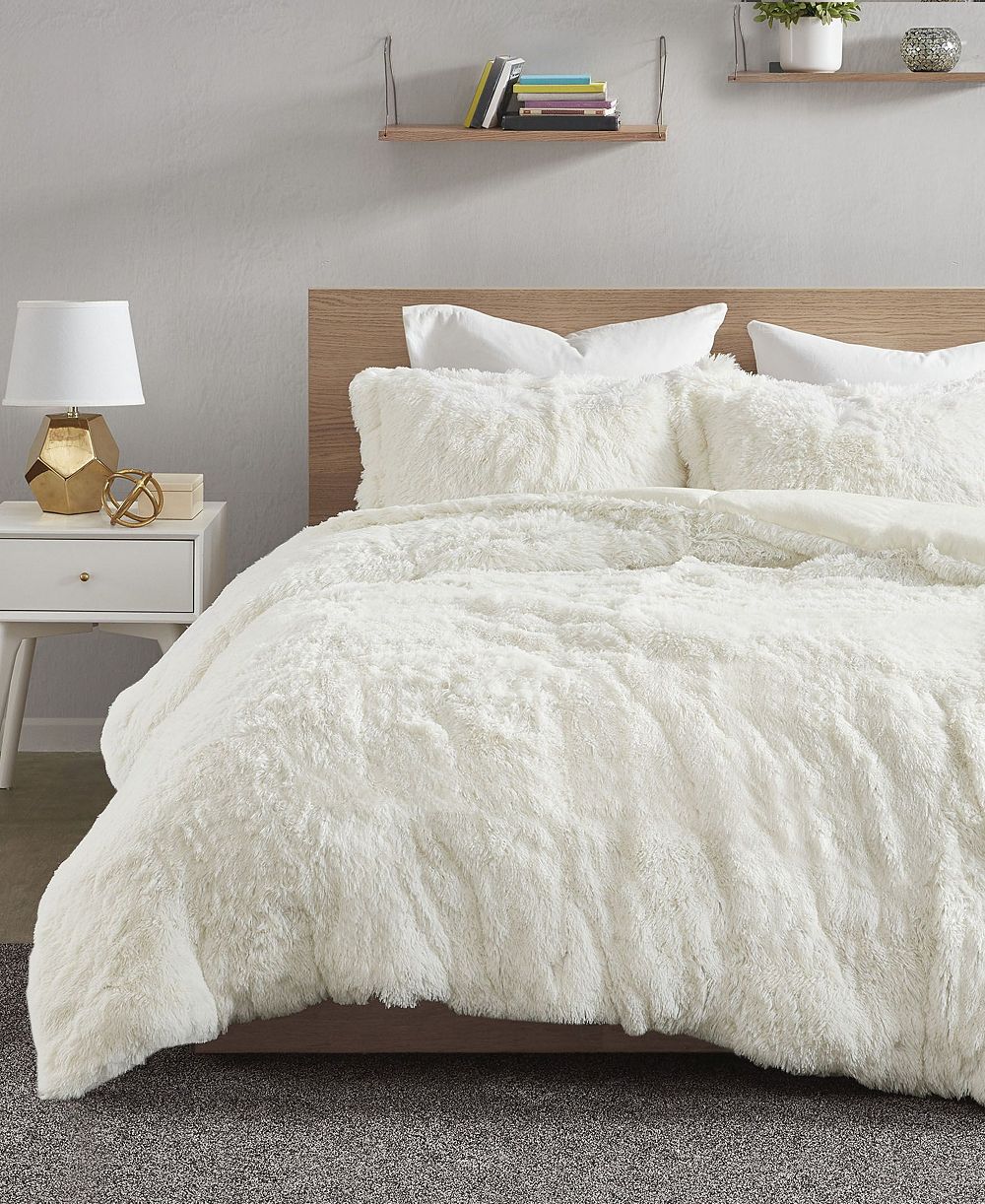 Intelligent Design Malea Shaggy Faux-Fur комплект из 3 предметов с пододеяльником, King