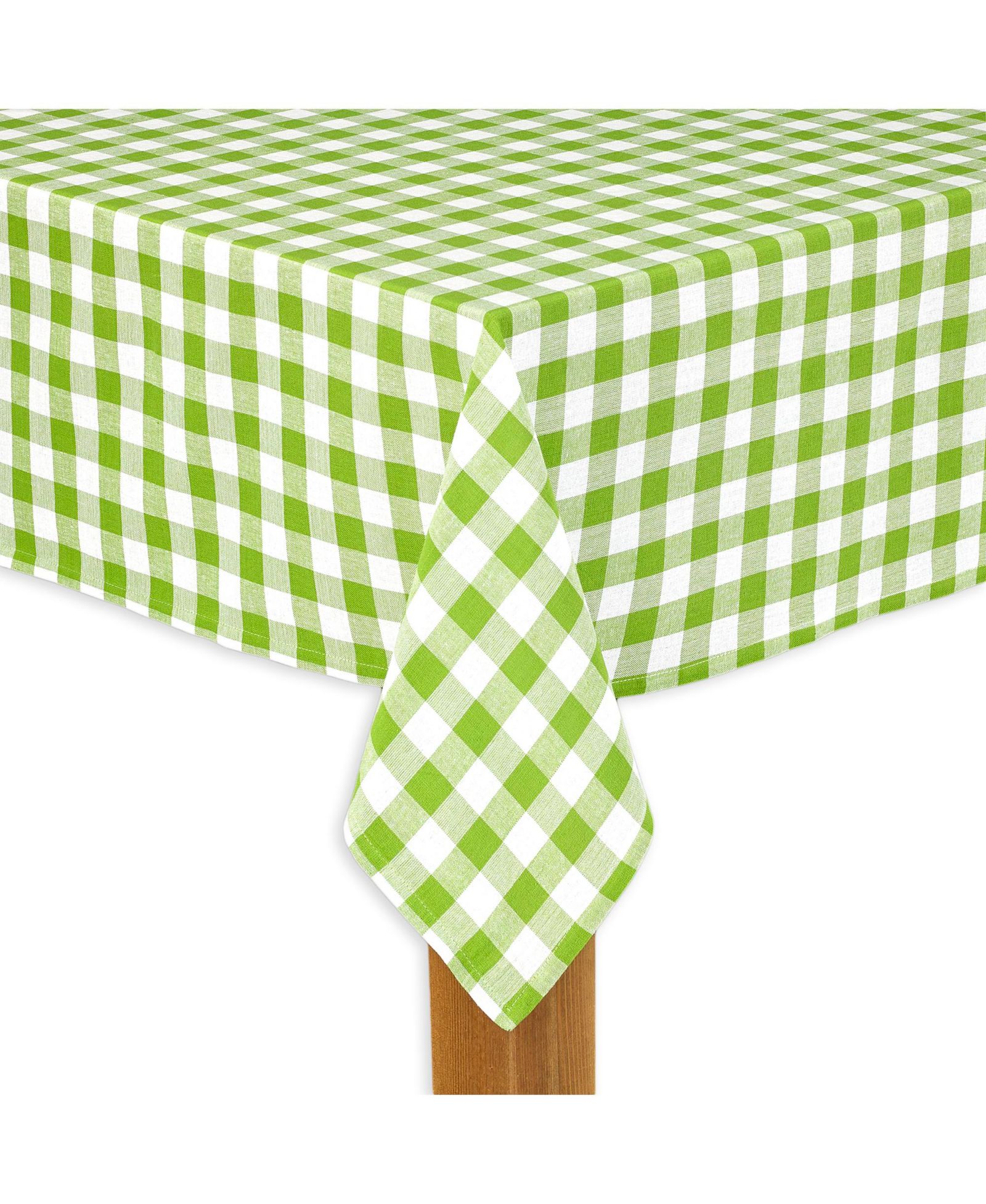 Lintex скатерть в клетку Buffalo Check, 100% хлопок, зеленая, 60"X104"