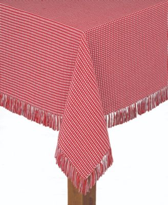 Lintex Скатерть из 100% хлопка, красная, 60"X120"