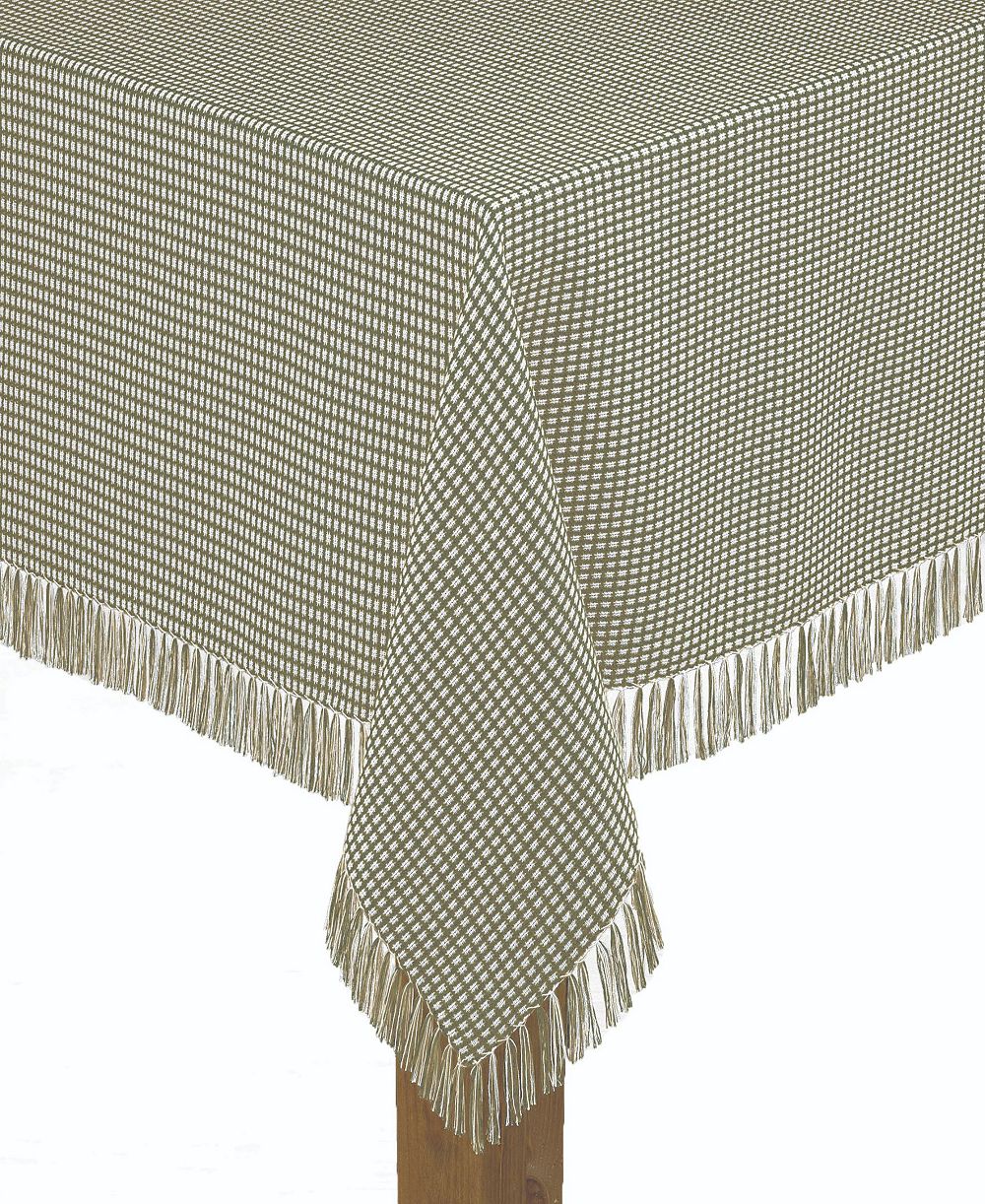 Хлопковая скатерть Lintex Homespun Sage, 52"X70"