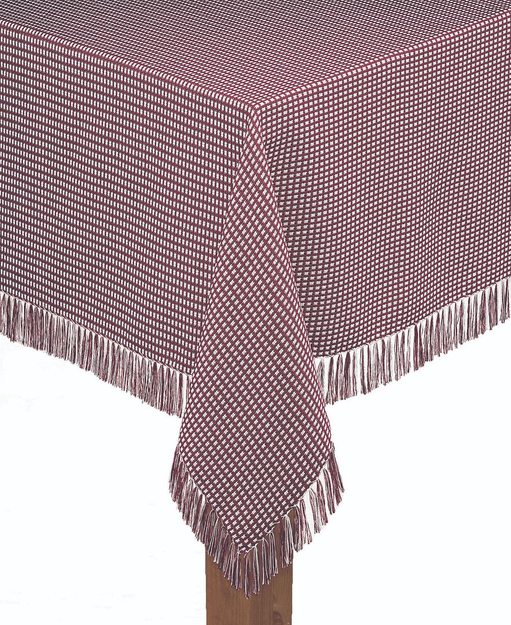 Скатерть Lintex Homespun Wine 100% Cotton 60"X102"