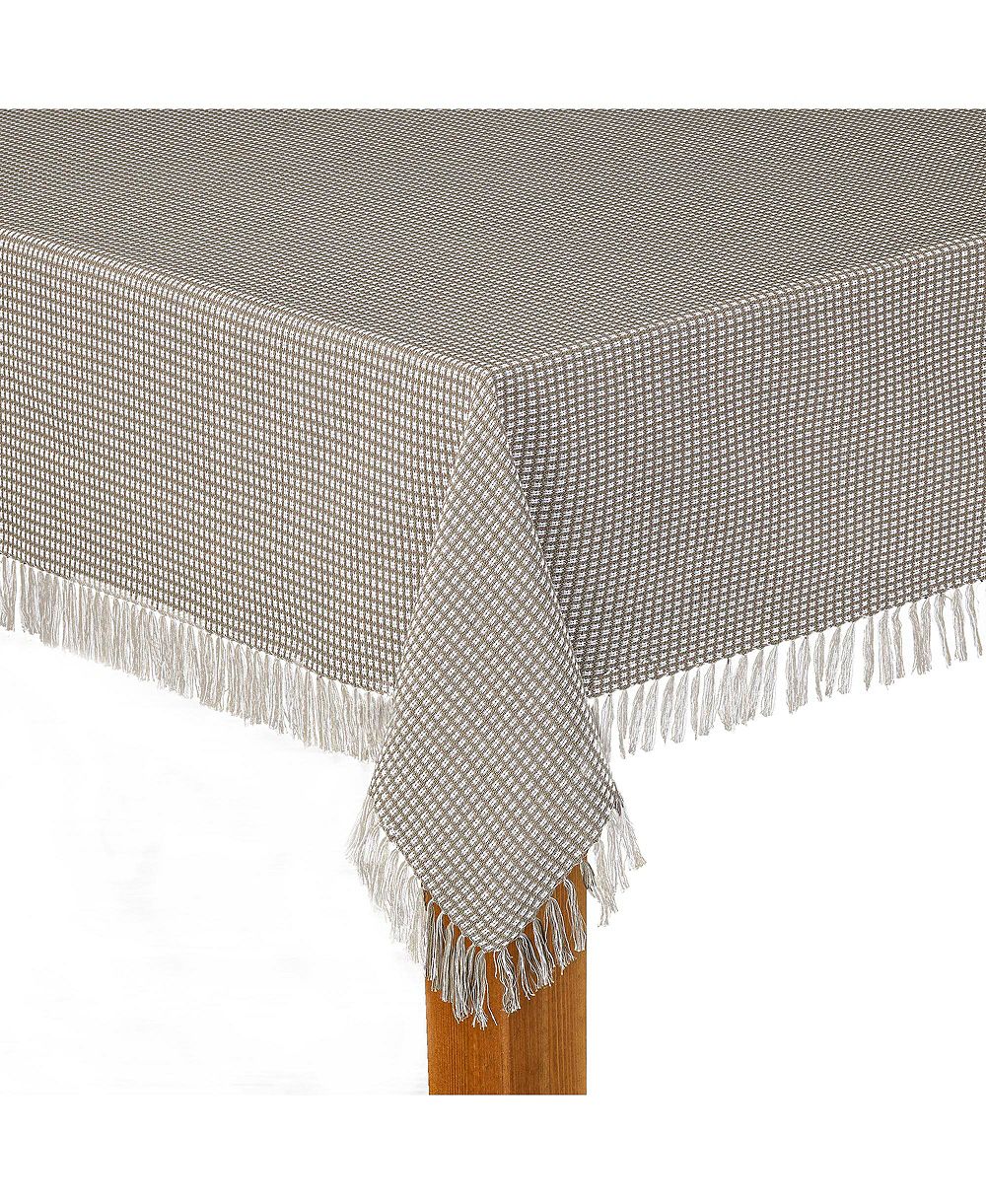Lintex Homespun Grey Tablecloth 52"X52"
