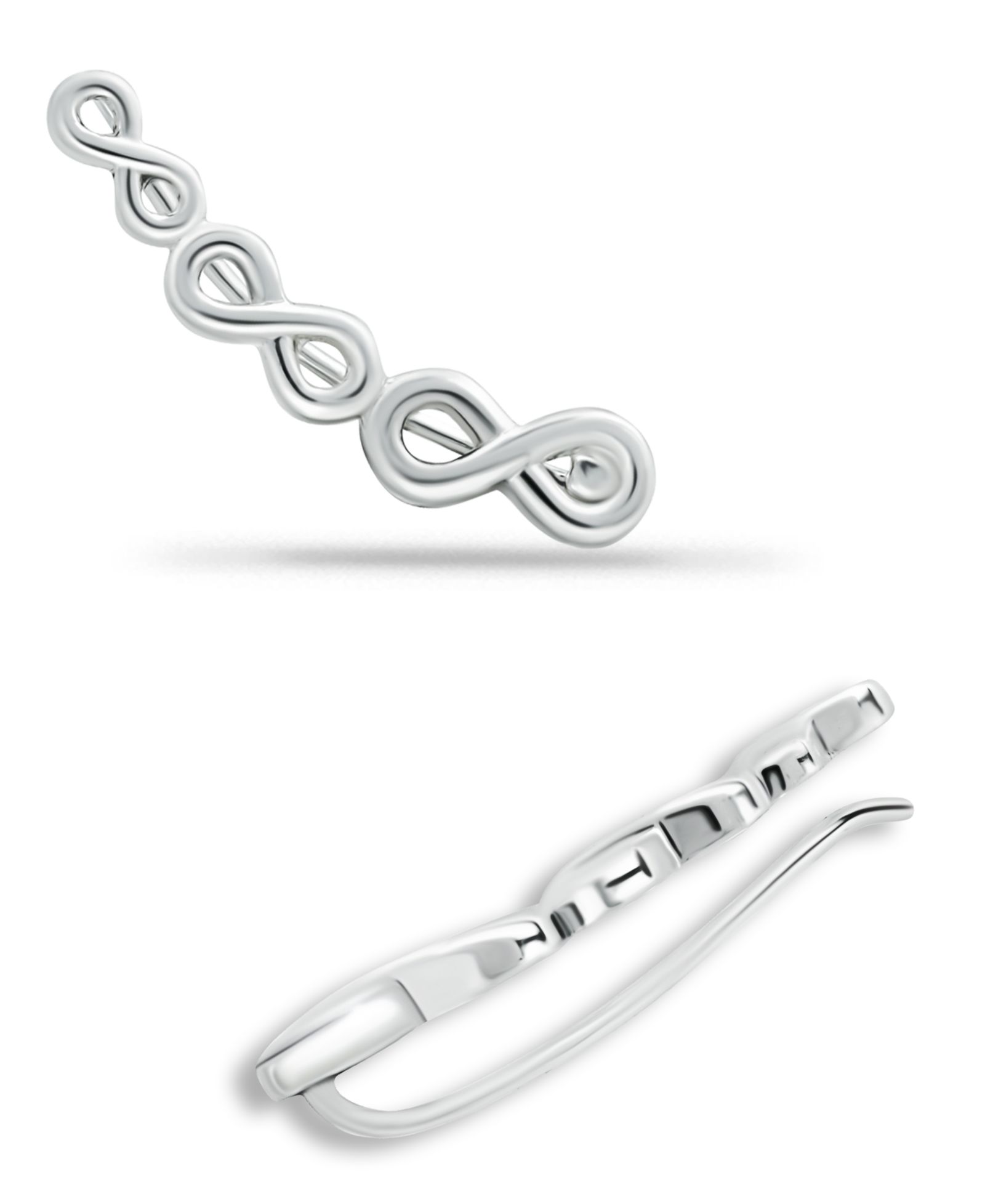 Giani Bernini Infinity Ear Crawler Earrings in 18k Gold Over Sterling Silver or Sterling Silver