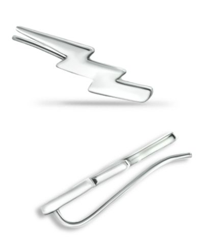 Серьги-каффы Giani Bernini Lightning Bolt в 18k Gold поверх Sterling Silver или Sterling Silver