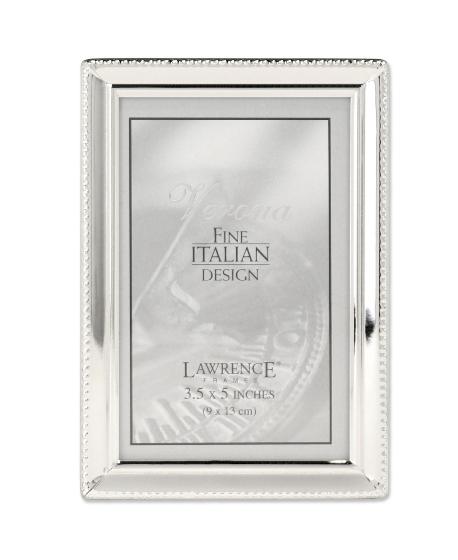 Metal Picture Frame with Inner Beading, 3.5" x 5"