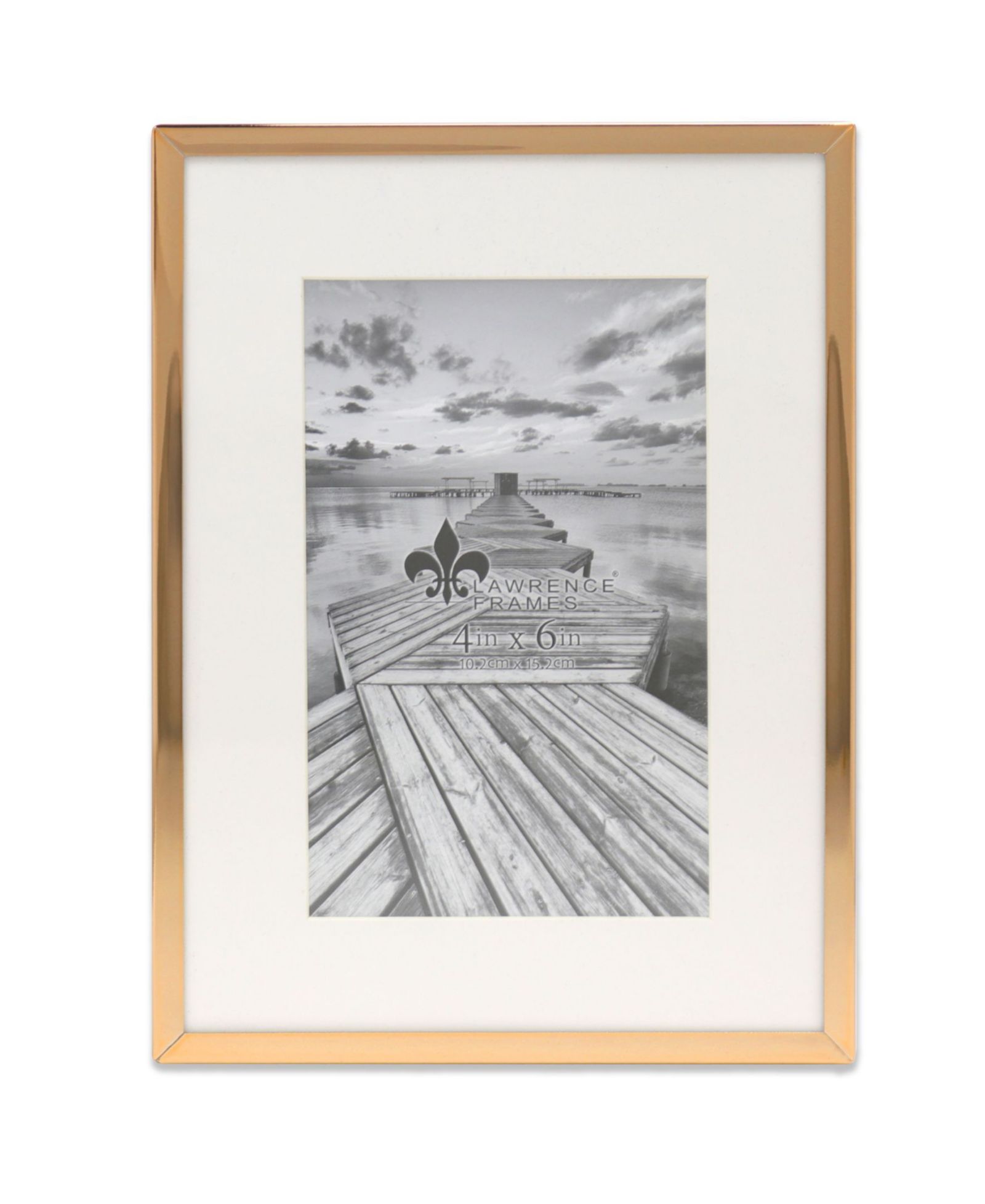 Элегантная металлическая фоторамка Lawrence Frames 4" x 6"