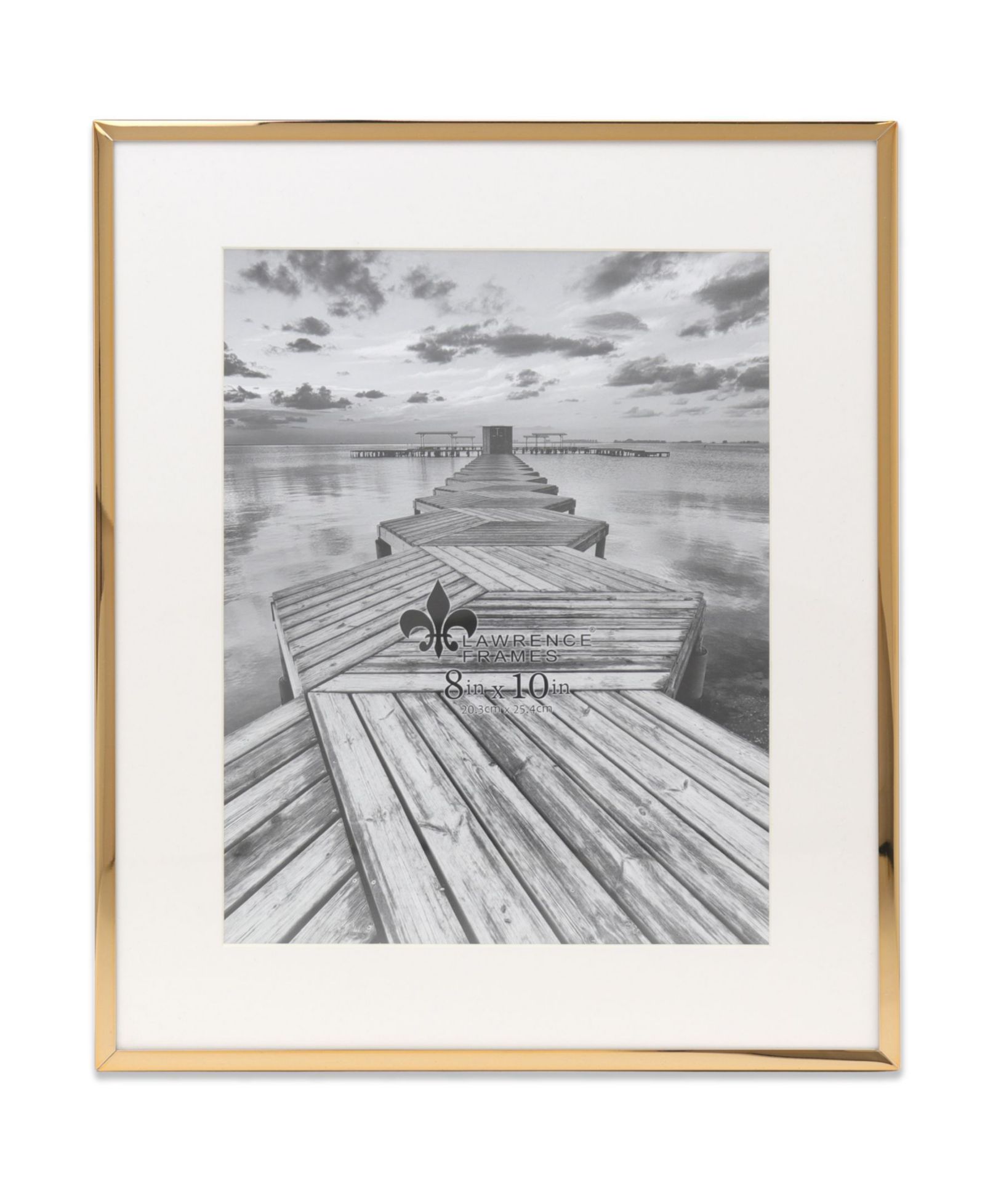 Lawrence Frames Металлическая фоторамка с Bevel Cut Mat, 8" x 10"
